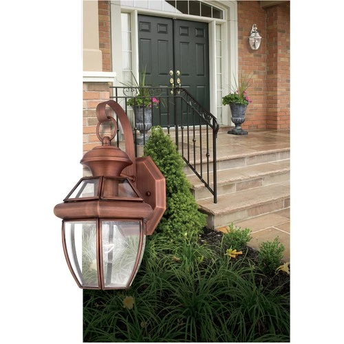 Quoizel NY8315AC OPEN BOX Newbury Outdoor Wall Light Aged Copper - Picture 2 of 2