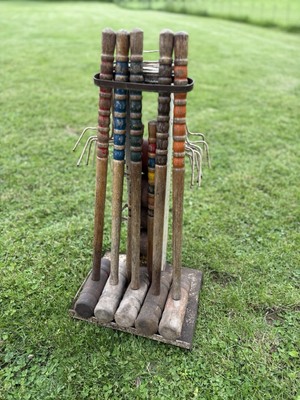 J.C. Higgins Vintage Croquet Set Complete With Instructions | eBay