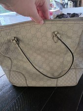 Authentic Gucci Bag. Made of calf skin, Cream or light beige color.