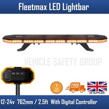 12/24v 762mm 2.5FT LED Recovery Amber Light Bar Flashing Beacon & Controller