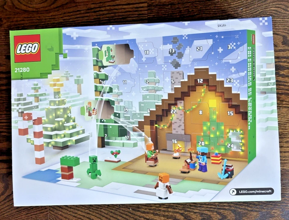 Lego 21280 Minecraft Calendario de Adviento 2025 Set Invierno Navidad Vacaciones NUEVO Foto 2 de 4