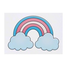 'Trans Pride Rainbow' Temporary Tattoos / Transfers TO00062417 
