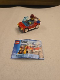 LEGO City 30221- Fire Car- 100% Complete w/ Instructions