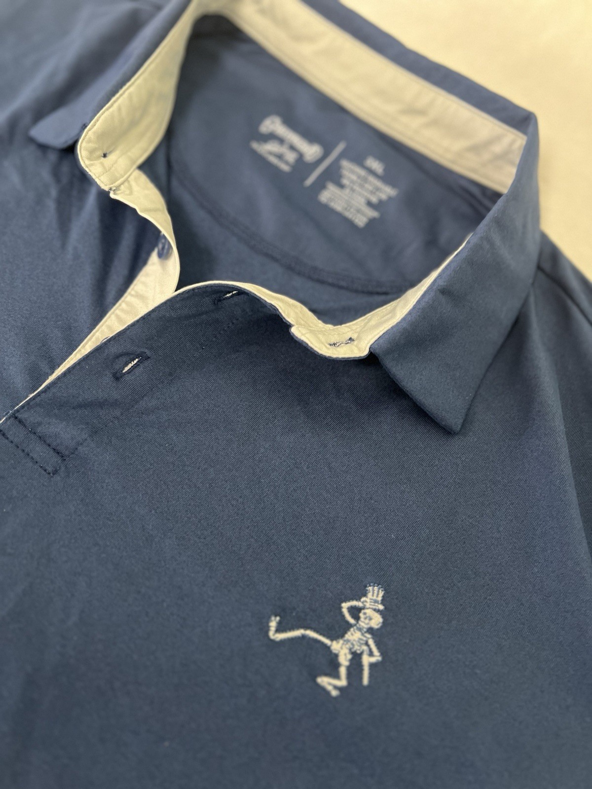 Grateful Dead Dancing Skeleton Performance Polo S… - image 2