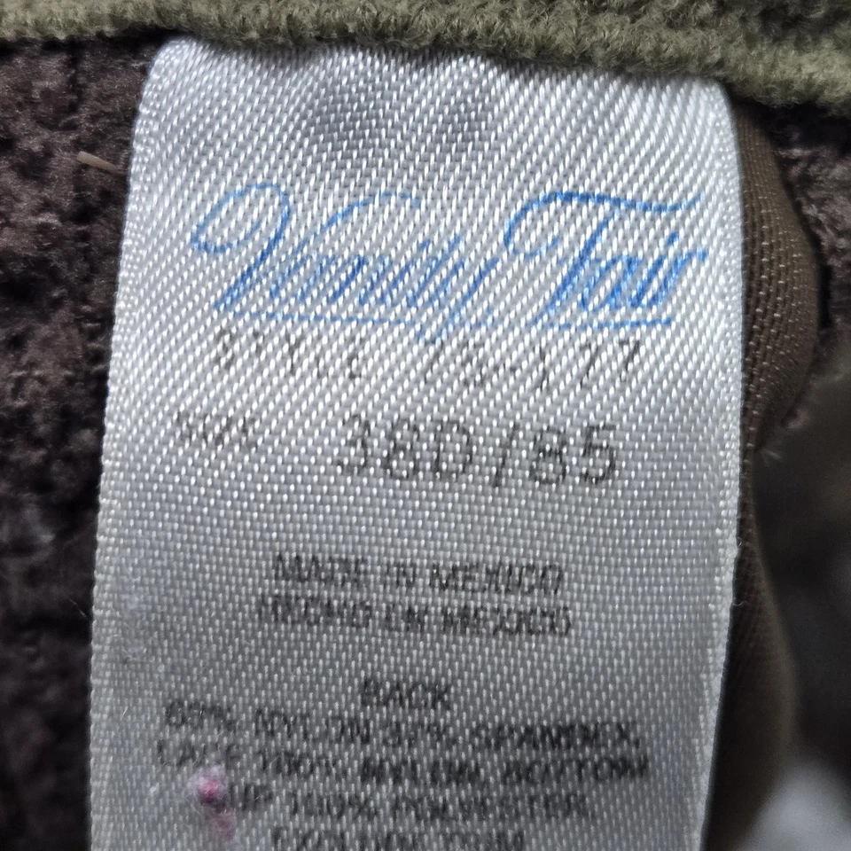 Sujetador Vanity Fair para mujer 36D verde oliva animal serpiente encaje minimizador sin forro Foto 4 de 4