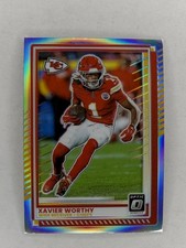 2025 Donruss Optic Xavier Worthy Silver Prizm #123 Chiefs