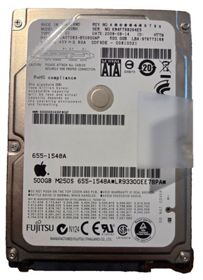 Fujitsu SATA 2.5'' 500GB HDD Hard Drive 655-1548A MJA2500BH