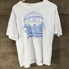 Vintage South Park Cartman T-Shirt White Size Large