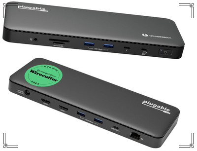 Plugable Thunderbolt 4 Docking Station TBT4-UD5 | Dual 4K Displays | Single 8K S