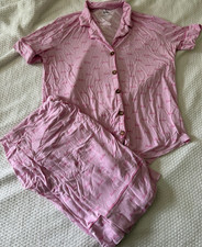 Posh Peanut Barbie Pink Logo Pajama Set Women...