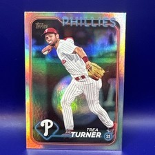 Trea Turner 2024 Topps Series 2 Rainbow Foil Card #352 Phillies
