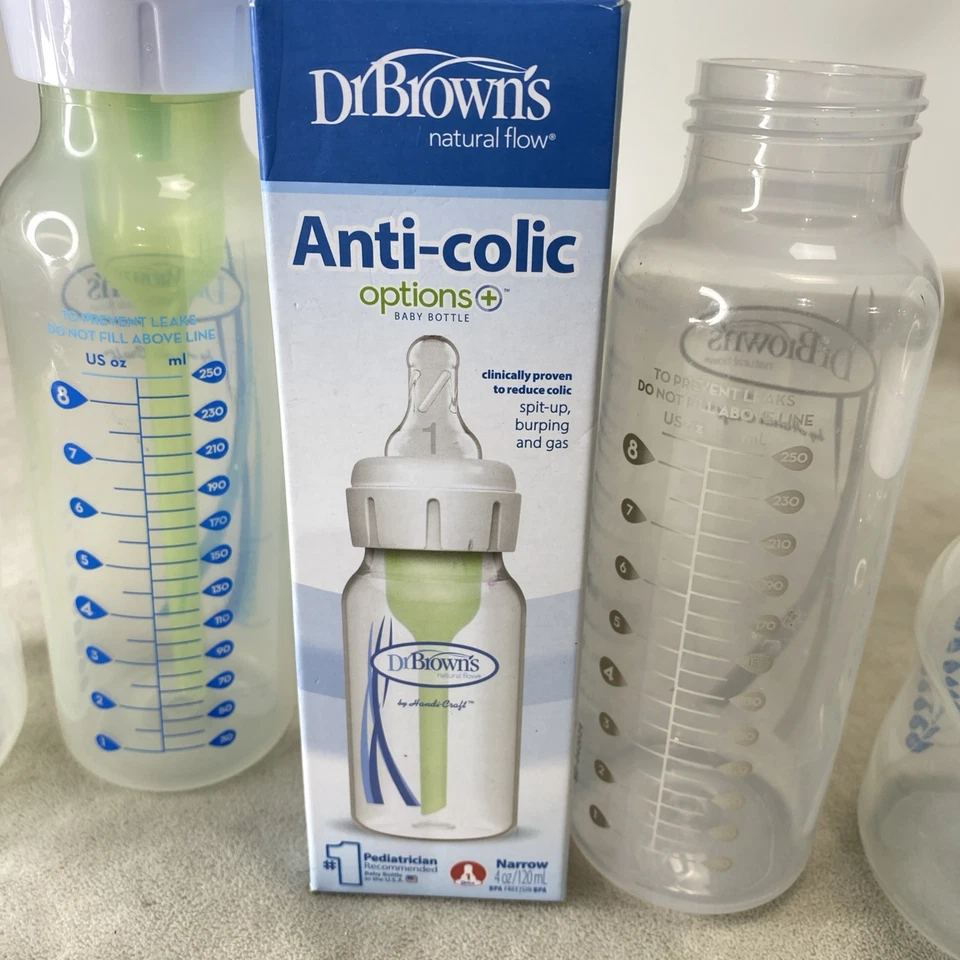6 biberones Dr. Browns anticólicos flujo natural artesanal 2 cada uno - 4,5,8 Foto 2 de 4