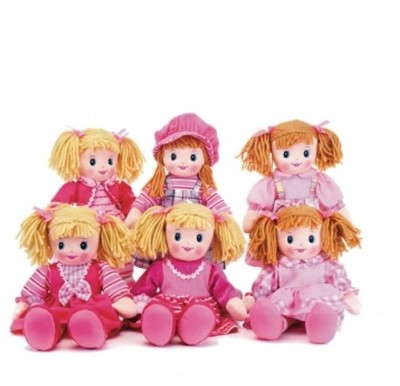 20 Zoll 51 cm Stoffpuppe groß weiches Plüschtier traditioneller Dolly Mädchen Kinder Geschenk neu