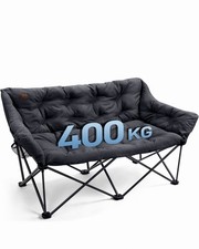 Double Camping Chair for Adults 400KG, Heavy Duty Oversized Folding Camping Sofa