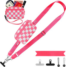 Clip and Go Strap for Phone with Wallet Crossbody, Adjustable Phone Lanyard with