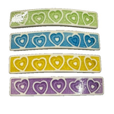 NEW hair accessories set of 4 colorful hearts