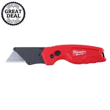 General Purpose Folding Utility Knife w/ Blade Quick Tool-Free Wire Belt Clip
