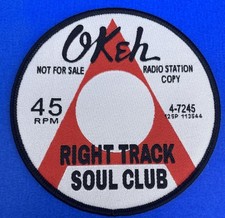 NORTHERN SOUL IRON ON PATCH - COLLECTABLE NORTHERN SOUL CLUB PATCH NO.1