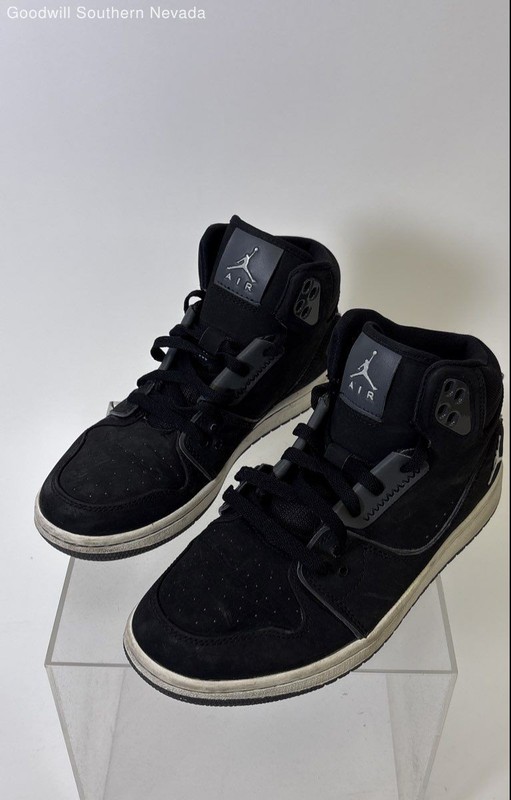 Nike Jordan 1 Flight 2 Men's Black Basketball Sneakers - Size 8