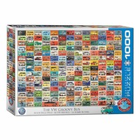 Eurographics Puzzle Bunte Bulli Welt, Vw Bulli, 1000 Teile, 68X48 Cm, 6000-0783