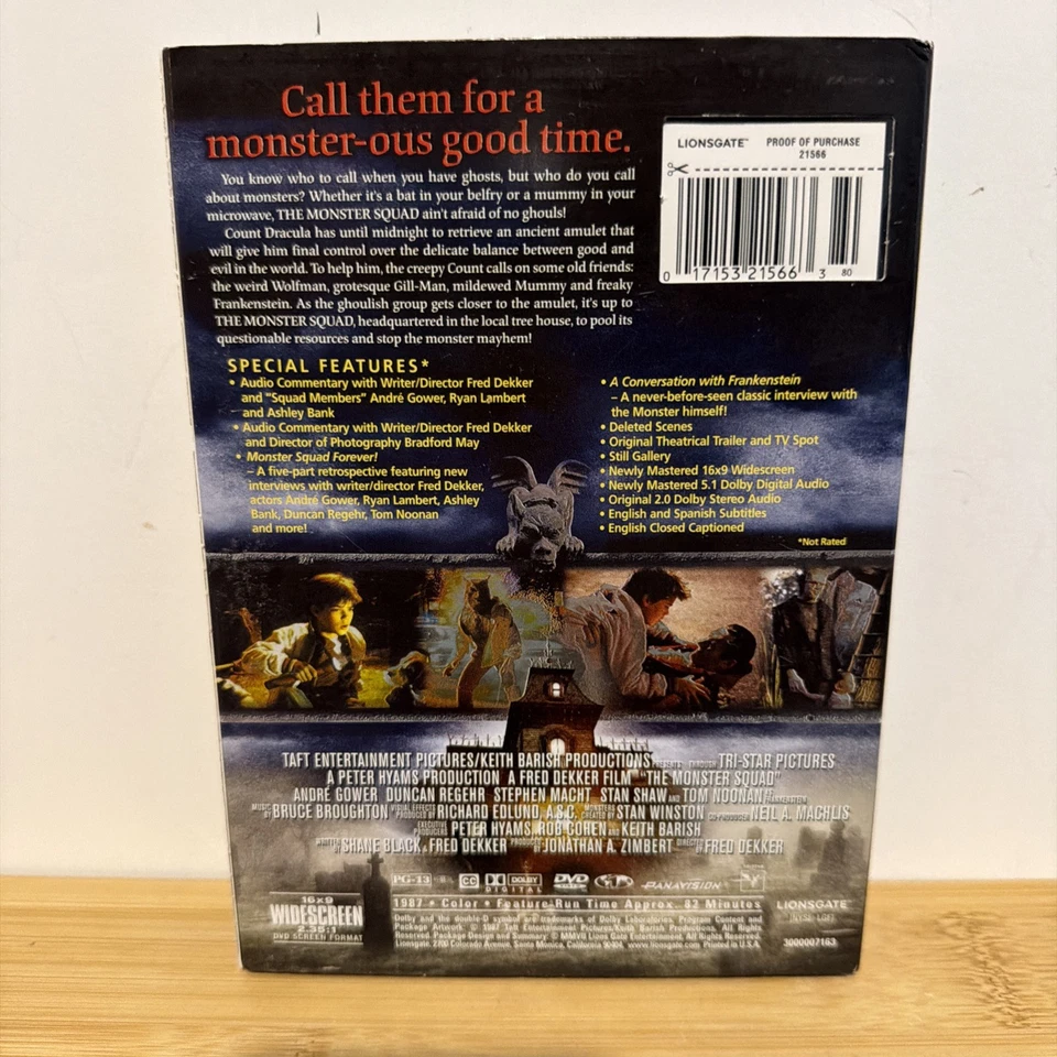 Monster Squad 2-Disc 20th Anniversary Edition DVD With Insert And Slipcover - Image 2 of 3