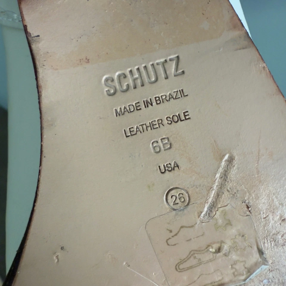 VTG Schutz cowboy boots bone white Sz 6B faux leather western rodeo festival Y2K - Image 3 of 4