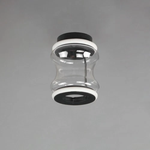 ET2 E21380-18 Syndicate 11" Tall LED Flush Mount Ceiling Fixture - Black - Picture 3 of 4