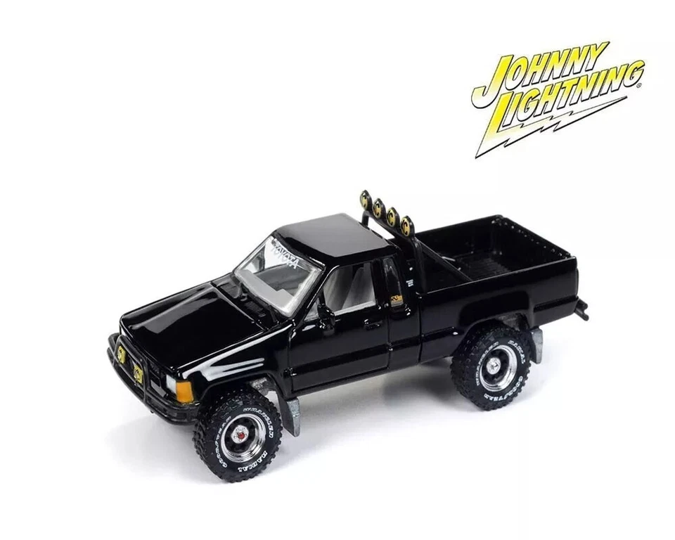 1985 TOYOTA SR5 BACK TO THE FUTURE PICKUP BLACK 1/64 DIECAST BY JOHNNY LIGHTNING - Image 3 of 3