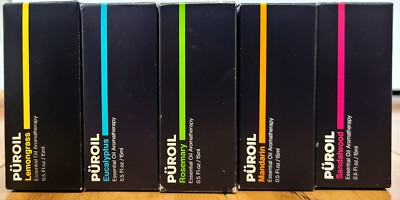  Puroil Essential Oil Aromatherapy, Dropper Bottle, 0.5oz  Set Of 9 Total 