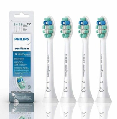 Philips Sonicare C2 Optimal Plaque Defence Brushsync Enabled Heads - 4er Pack