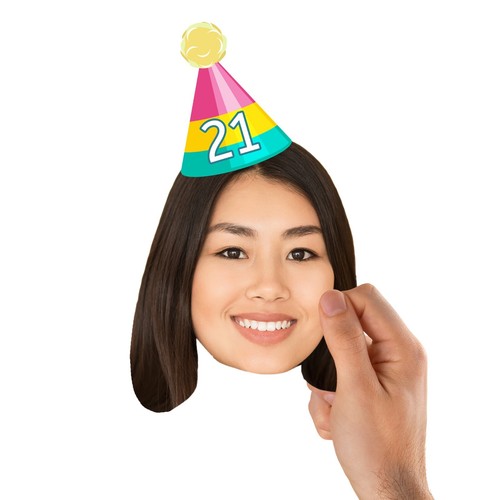 Personalised Face Bunting With Party Hat, Photo Banner CUTOUT Party Accessory - Picture 24 of 280