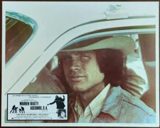 Close up of Warren Beatty inside the car Parallax View original Lobby Card 1277