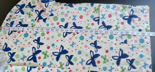0799 - 2XL Sierra Scrubs White Colorful Butterfly Long Sleeve Button Up Top - Picture 13 of 17
