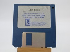 3.5" Floppy Disk BEZ PEGS vintage 1994 computer program disc