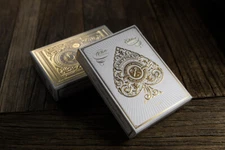 WHITE ARTISANS PLAYING CARDS,by THEORY11,poker size playing cards deck