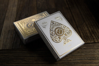 CARTE DA GAME WHITE ARTISANS, by THEORY11, Poker Size Playing Cards Deck