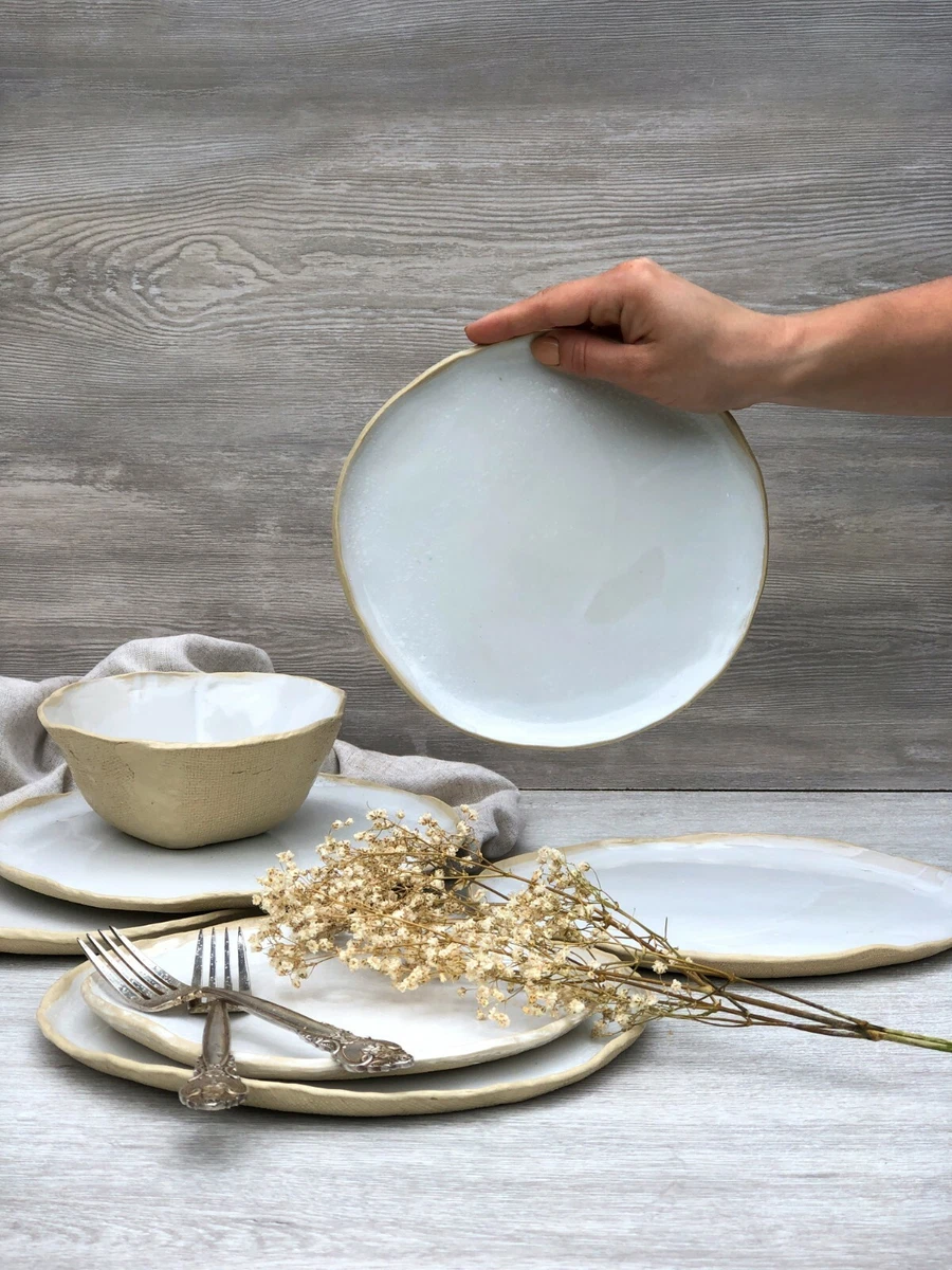 Ceramic serving sales plates