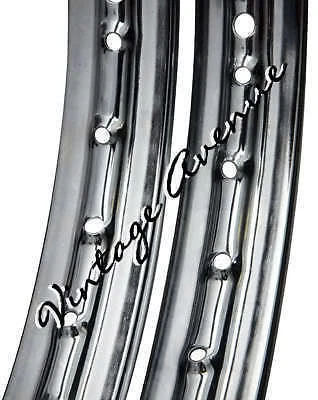 SUZUKI B105P LLANTA DELANTERA + TRASERA 2 PIEZAS + JUEGO DE RADIOS CROMADOS CON BOQUILLA 72 PIEZAS (A) Foto 3 de 4