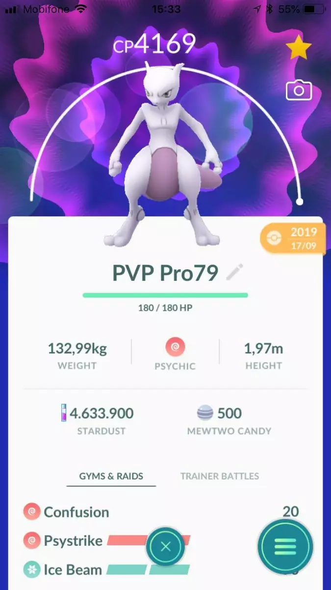 Pokémon Mewtwo Armored Level40 3moveset- T r a d e Go 1mil or 20k Stardust