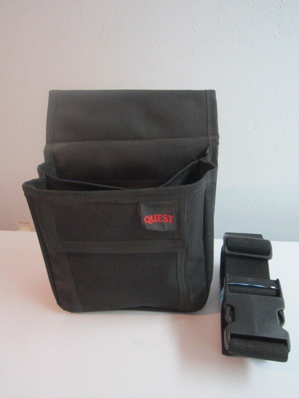 NEW QUEST Black Multi-Duty DOUBLE AMMUNITION Pouch-Belt Mount-USA+EXTRA POCKET