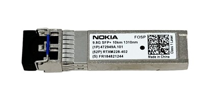 NOKIA FOSP 472949A.101 9.8G SFP+ 10km 1310nm 52P RTXM228-402