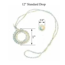 Roller Window Shade CREAM Double Crochet RING PULL with Higbee Screw Button