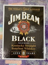 Jim Beam Black Sour Smash Metal 12.5X16 Man Cave Garage Bar Wall Decor Game Room