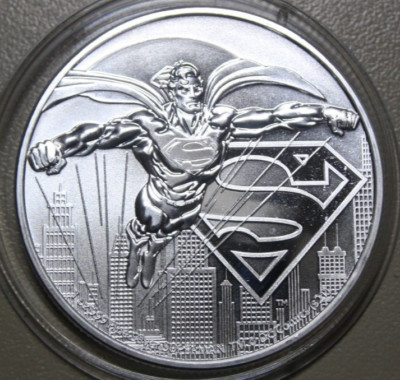 NIUE 2 Dollars 2021 Silber 1 Oz ''Superman'' DC Comics  #F7177 ST-BU