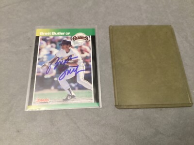 Brett Butler 1989 MLB Donruss Autographed Baseball Card | eBay