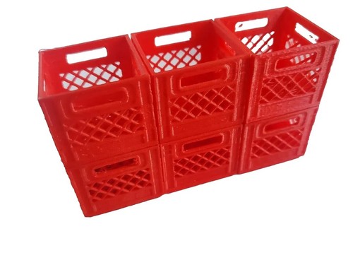 Milk Crate 1:10 Scale Vehicle Garage Store Grocery Miniatures 3D Printed - Picture 4 of 83