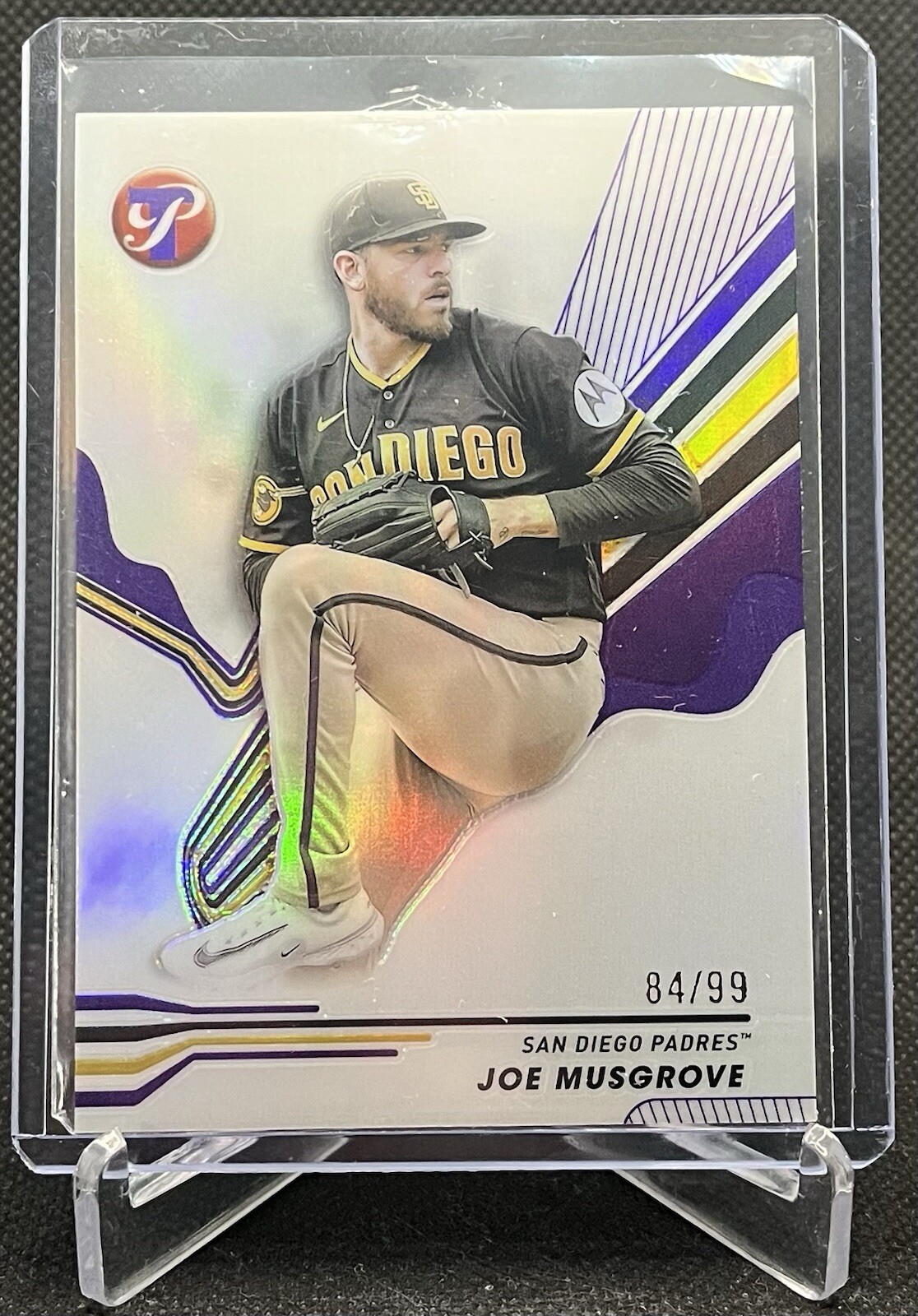 2024 Topps Pristine - #170 Joe Musgrove Purple Refractor /99 San Diego Padres