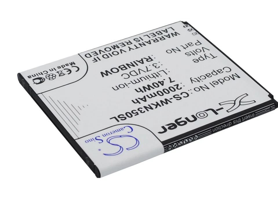 NUEVA Batería para Wiko Bloom M172 N350 Rainbow Li-ion Stock Reino Unido Foto 3 de 4