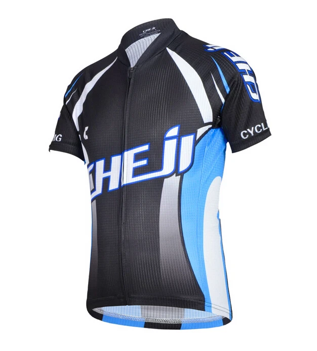 Conjunto de jersey y pantalones cortos de ciclismo clásicos para niños CHEJI kit de ropa de ciclismo para niños Foto 3 de 4