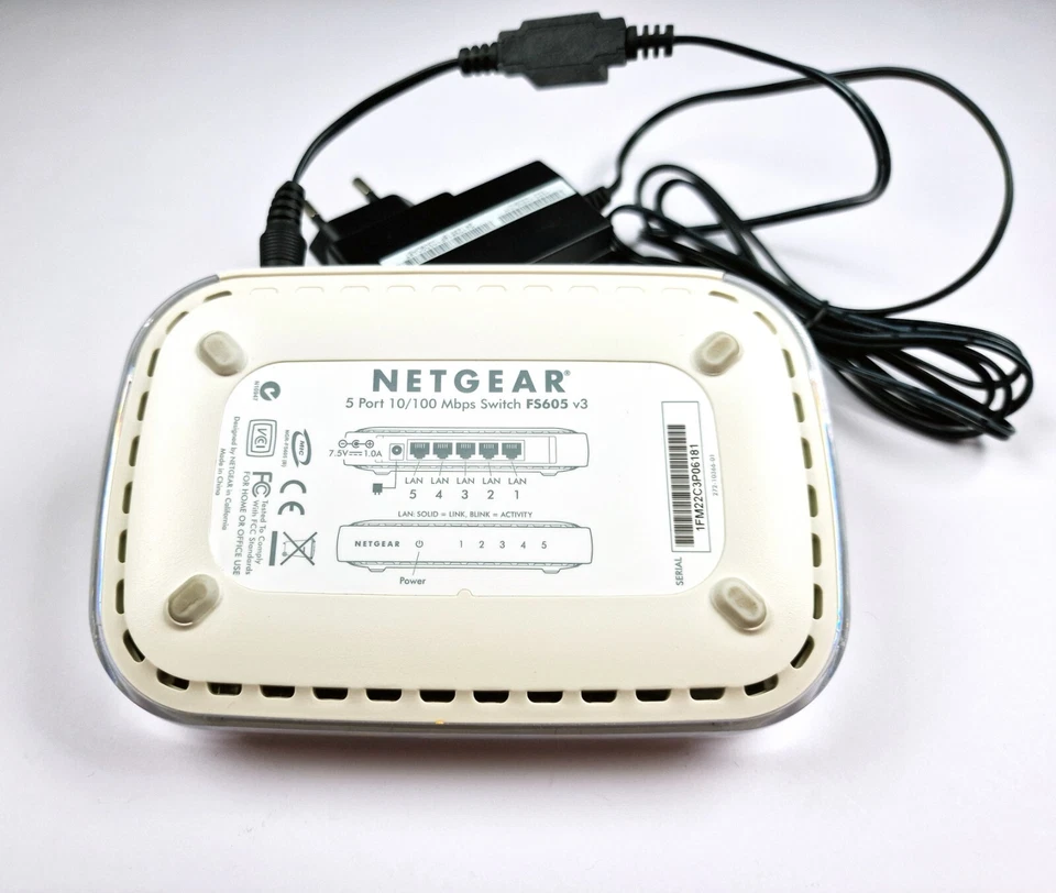 Netgear FS605 v3 5-Port Switch (10/100 Mbps) - Zuverlässig Technisch Einwandfrei - Bild 4 von 4